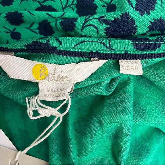 NWT Boden Layla Jersey Dress in Sapling Leafy Bud Women’s Size 8P 8 Petite NEW - Picture 12 of 16